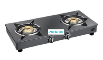 Classic Glass Top Table Stove 2 Brass Burners