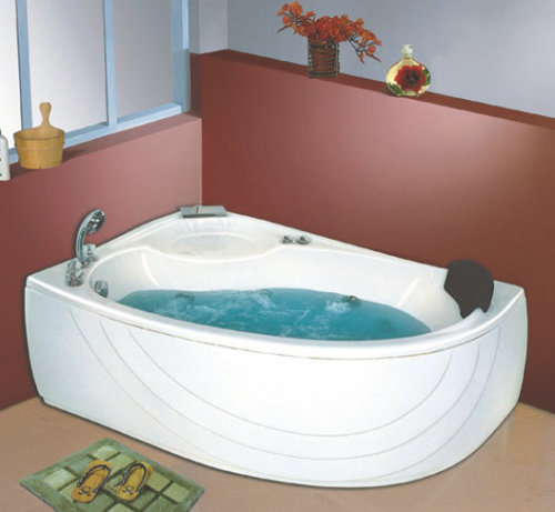 Small Corner Bathroom Massage Bath Tub (ML-6703)