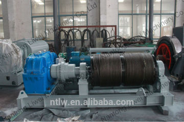 35KN double-drum high speed electric winch