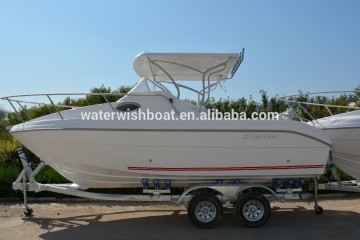 waterwish QD 20.5 fiberglass cabin cruiser fishing boat