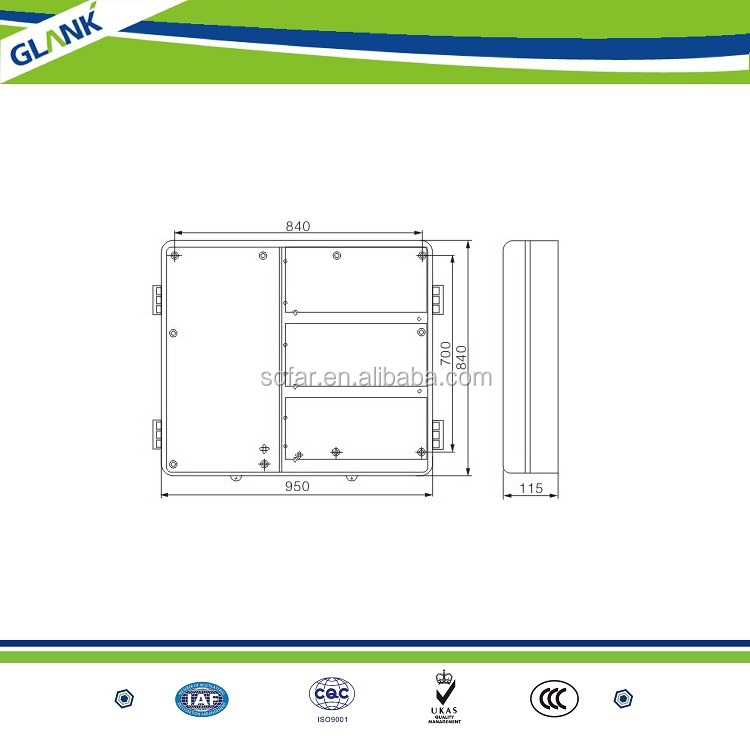 Transparent Plastic Indoor Electric Meter Boxes With Main Switch Control Boxes