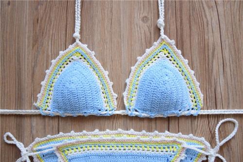 Open Hot Sex Maillots de bain Beach Handmade Crochet Bikini