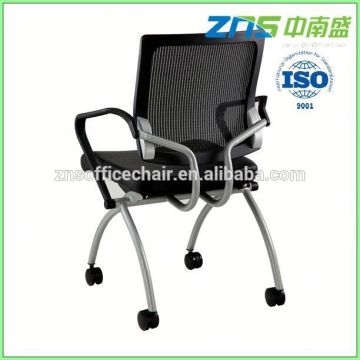 806Y-02 black stacktable student chair with tablet arm