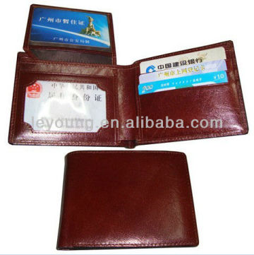 High end leather business promotional wallets men wallets