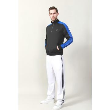 MEN'S CONTRAST TRICOT ZIP JACKET