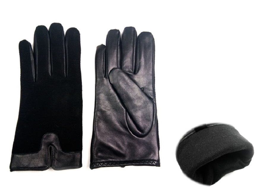 Mens leather gloves black mens leather gloves