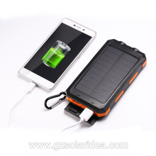 Portable 10000mAh Solar Battery Charger For Cell Phone