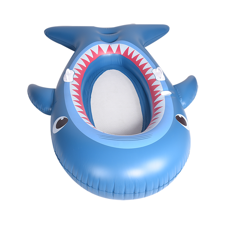 Tubos de piscina hamaca flotante de tiburón inflable