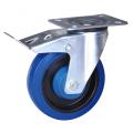 6 inch swivel caster with elastic rubber wheel