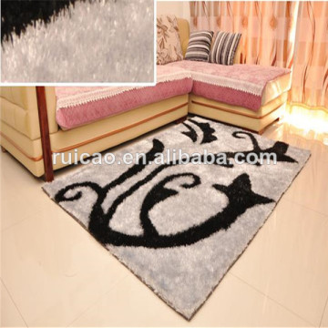 handmade silk polyester shaggy floor carpet ,manufacturer price
