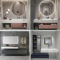 Gabinete de baño decorativo con luz LED