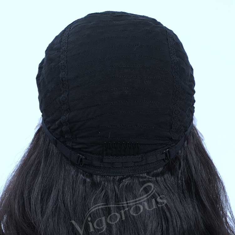 Vigorous cheap 26 inch colored heat resistant deep curly hand tied long styled synthetic lace front wigs for black women