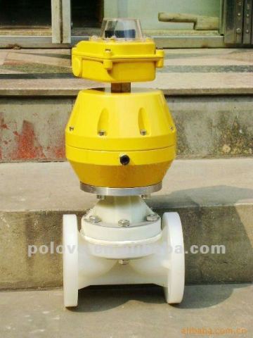 Pneumatic pvdf plastic diaphragm valve