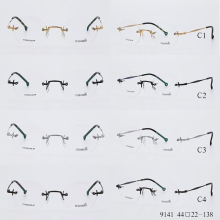 Titanium Rimless Adjustable Gold Optical Glasses Eyeglasses Frames - Premium Vision Accessories