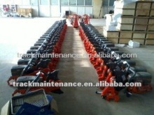 Internal combusion cutting machine for rails