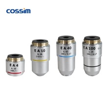 195mm Biological Microscope with 4X, 10X, 40X, 100X Achromatic Objectives