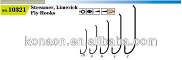 Streamer Limerick fly fishing hooks wholesale