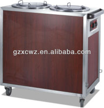 Two head commercial dish warming cart machine