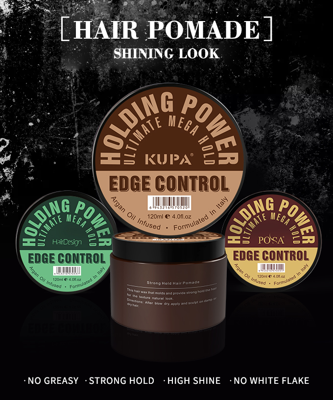 الجملة العلامة الخاصة تسمية قوية صيغة التصميم الأعلى Fasion Professional Salon Shine Edge Control Hair Wax
