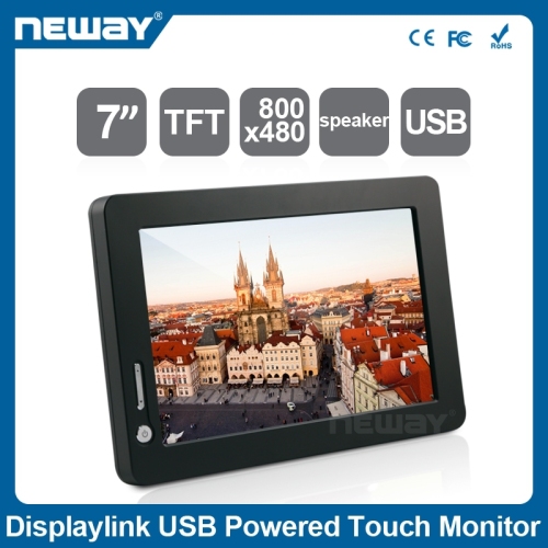 7 inch portable Touch screen LCD display computer lcd monitor with USB input