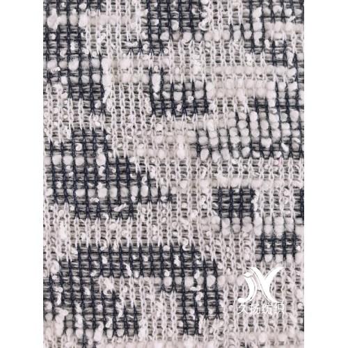 Cotton Slub Sweater Jacquard Knit