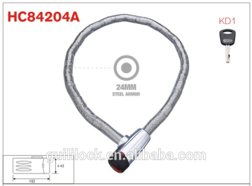 Carapace Lock,Armored Cable Lock,Motorcycle Lock HC84204A