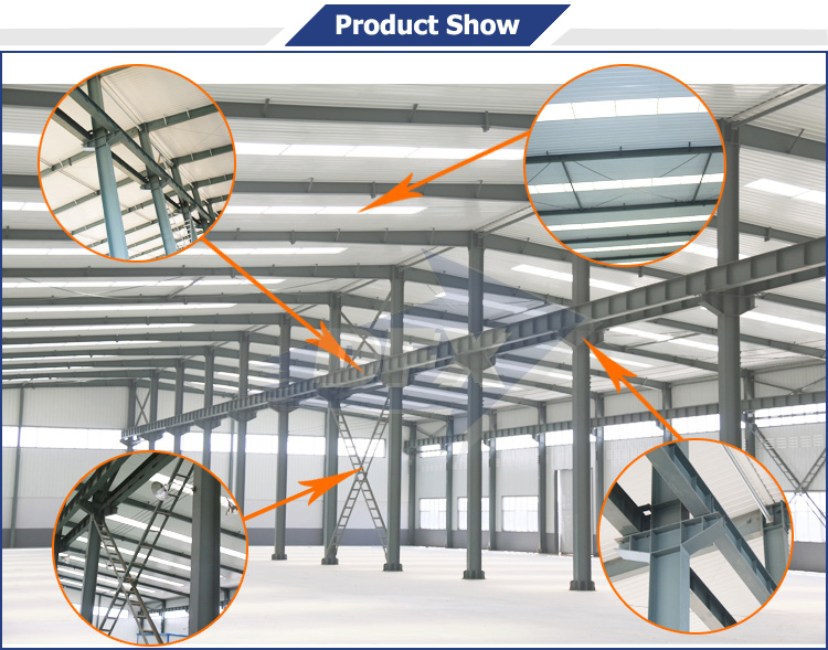 Beautiful Industry Durable Light Gauge Steel Structure Framing Prefabricated Bulk Warehouse Hangar/Structure