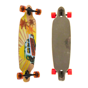 Bamboo and Maple Complete Cruiser Long Skateboard