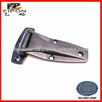 Stamped stainless steel strap hinge