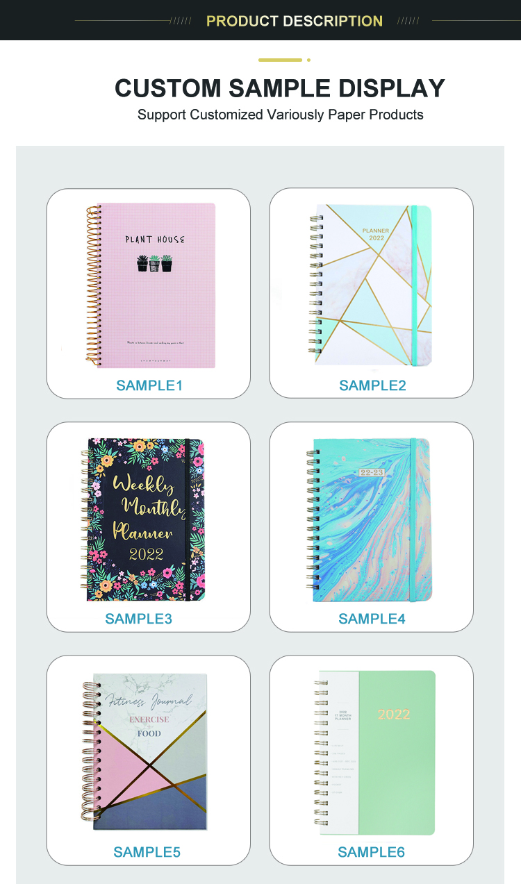 planner journal agenda diary notebook custom printing 