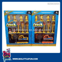 Friction toy truck crane set