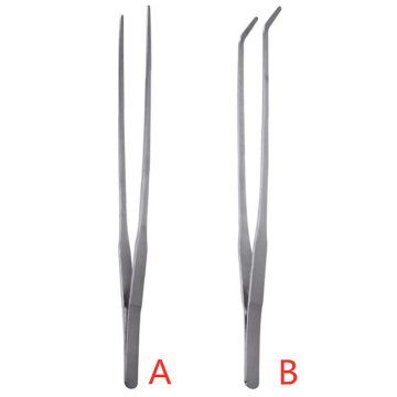 Aquarium Accessories Curved Aquarium Tweezers Aquarium Plant Shrimp Reef Tweezer Fish Tank Cleaner Stainless Steel