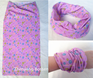 Polyester UV Protection Microfiber Polyester Seamless Bandannas