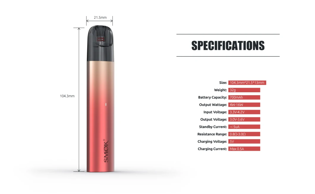2022 Newest Vape Powerful Mod Fruity Tank Smok Solus Pod System Kit Vape Battery Starter Kit Mod Electronic Cigarette