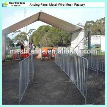 Hot dipped galvanized crowd control barrier