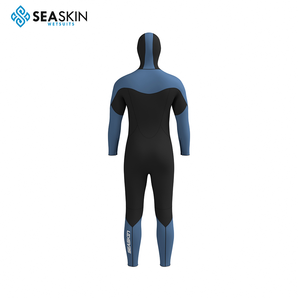 Seaskin ön fermuarlı tek parça dalış wetsuit