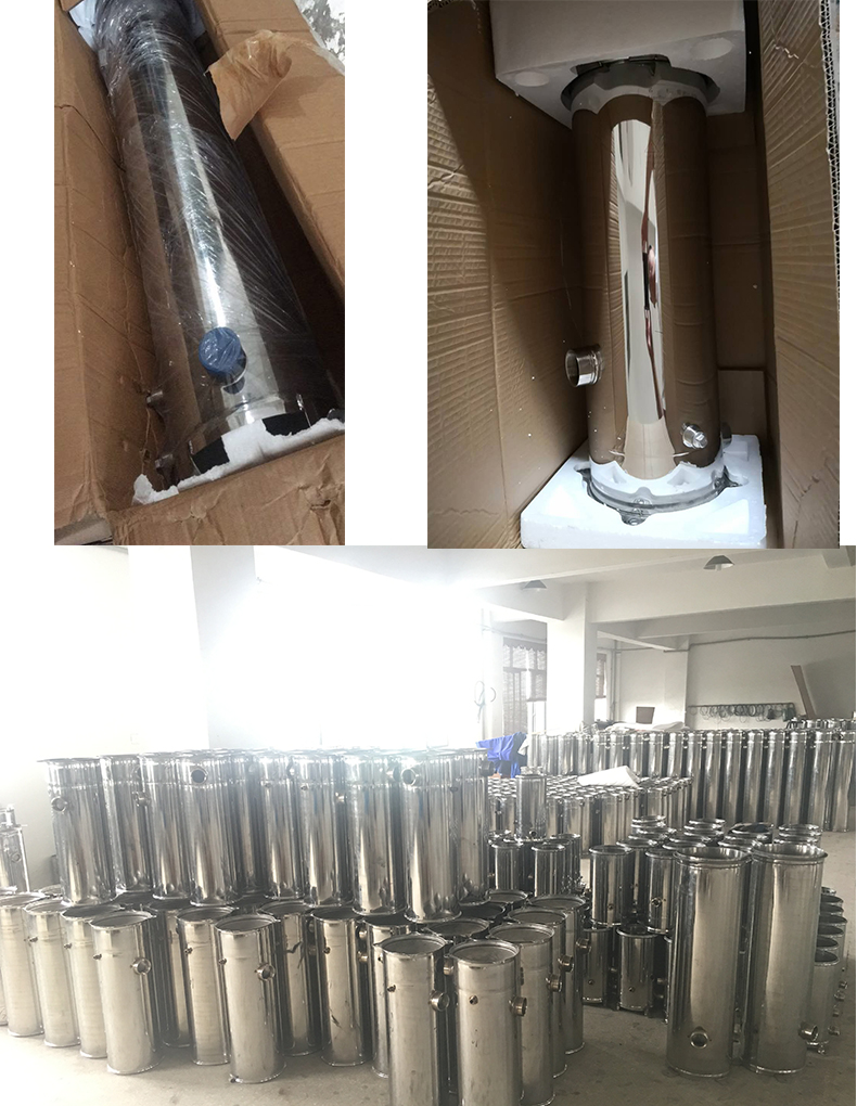 Mechanical movable arm 150PSI SS filter housing for water treatment