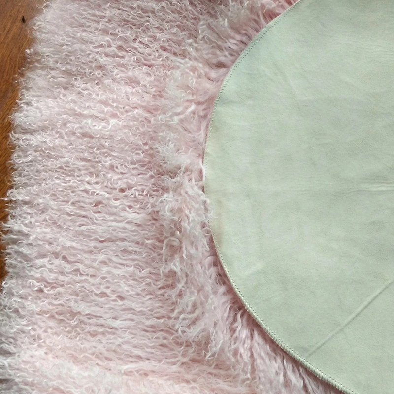 Genuine Tibetan Lamb Fur Skin Plate