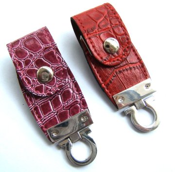 1gb, 4gb, 16gb, 32gb Bootable Keychain Leather Usb Stick Flash Drives For Business Gifts