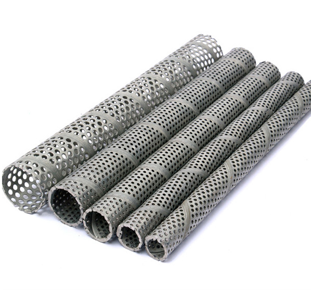 factory price perforated spiral filter pipe metal tube