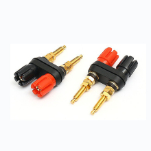 1Pcs KCT DIY OEM Stereo Speaker Amplifier Terminal with 4MM Audio Banana Jack