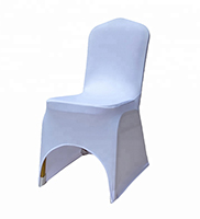 Wedding white spandex cheap chair covers organza chair sash