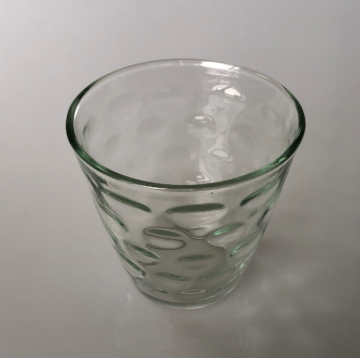 Cone glass candle cup