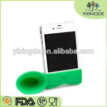 Silicone loud speaker for iphone/portable cellphone megaphone speaker