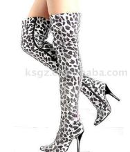 leopard striation sexy shoe