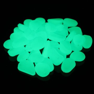 Glow In The Dark Plastic Pebble For Decoration