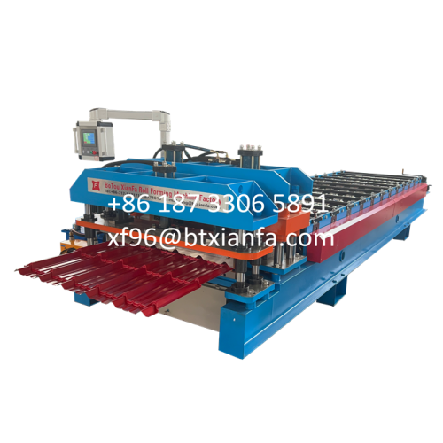 Jubin Langkah Galvanized Glazed Glazed Roll Machine