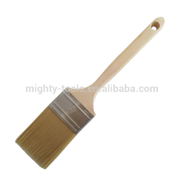 Synthetic Fiber Flat Paint Brush With Wooden Handle