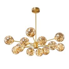 INSHINE Gold Transparent Hanging Pendant Light
