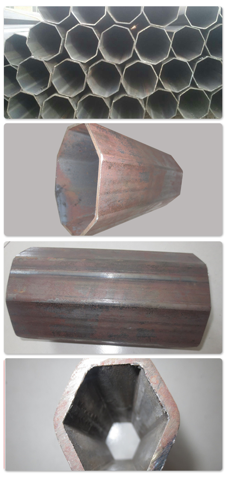 high quality special hollow hexagonal steel pipe